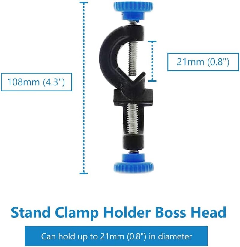 BEMAXYE Lab Chain Clamp with Adjustable Bosshead Clamp - Cylinder Holding Clip for Beakers Flasks Condensers Fixture, 40-180mm (1.6"-7") Holding Size, Set of 1 - Image 3